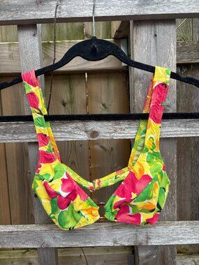 Vintage Floral Bikini Top